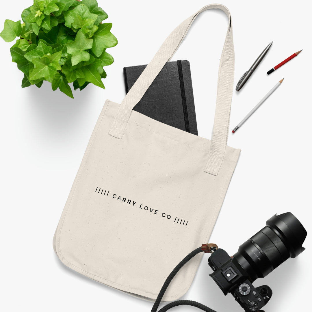 Organic Carry Love Tote Bag - English